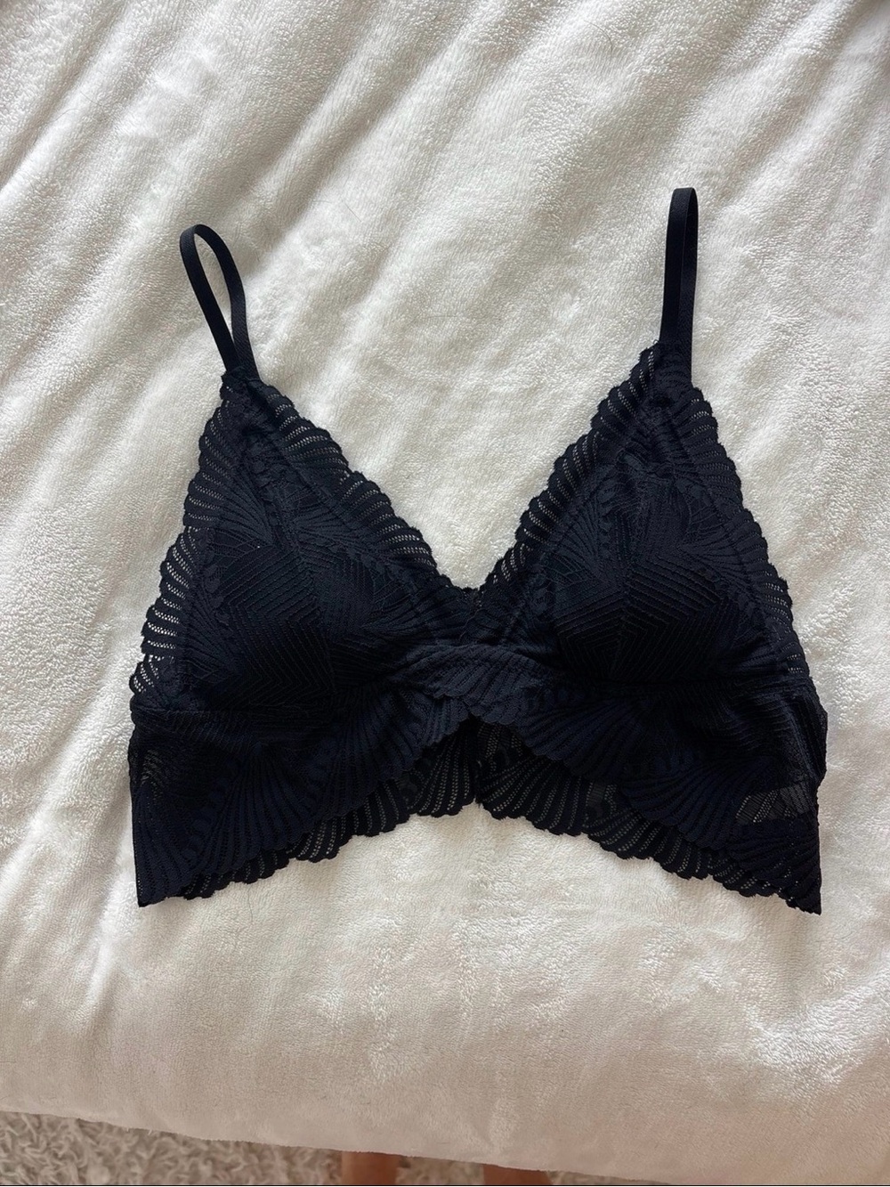 Black Lace Bralette - Unbranded